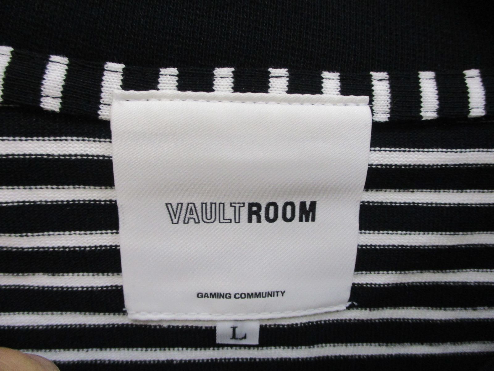 vaultroom AFK BIG L/S TEE / BLK BORDER 【公式通販】
