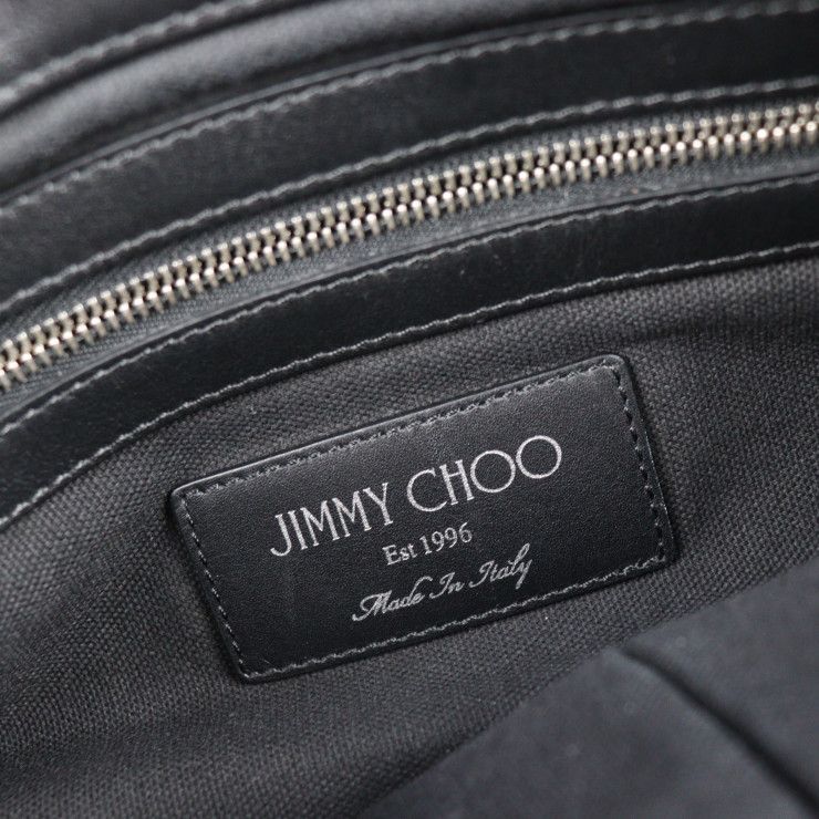 JIMMY CHOO ジミーチュウ セカンドバッグ DEREK EMG レザー ブラック