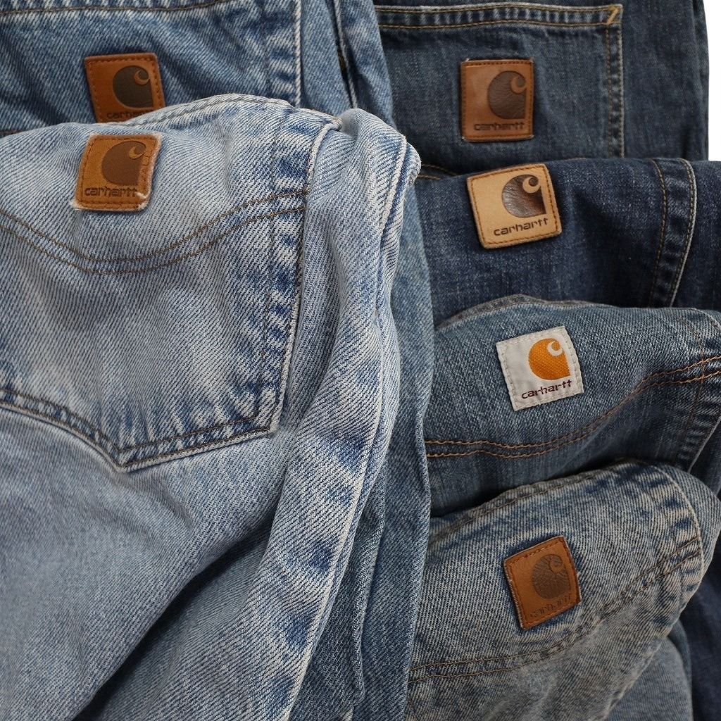 古着卸 まとめ売り カーハート Carhartt デニム パンツ 6枚セット