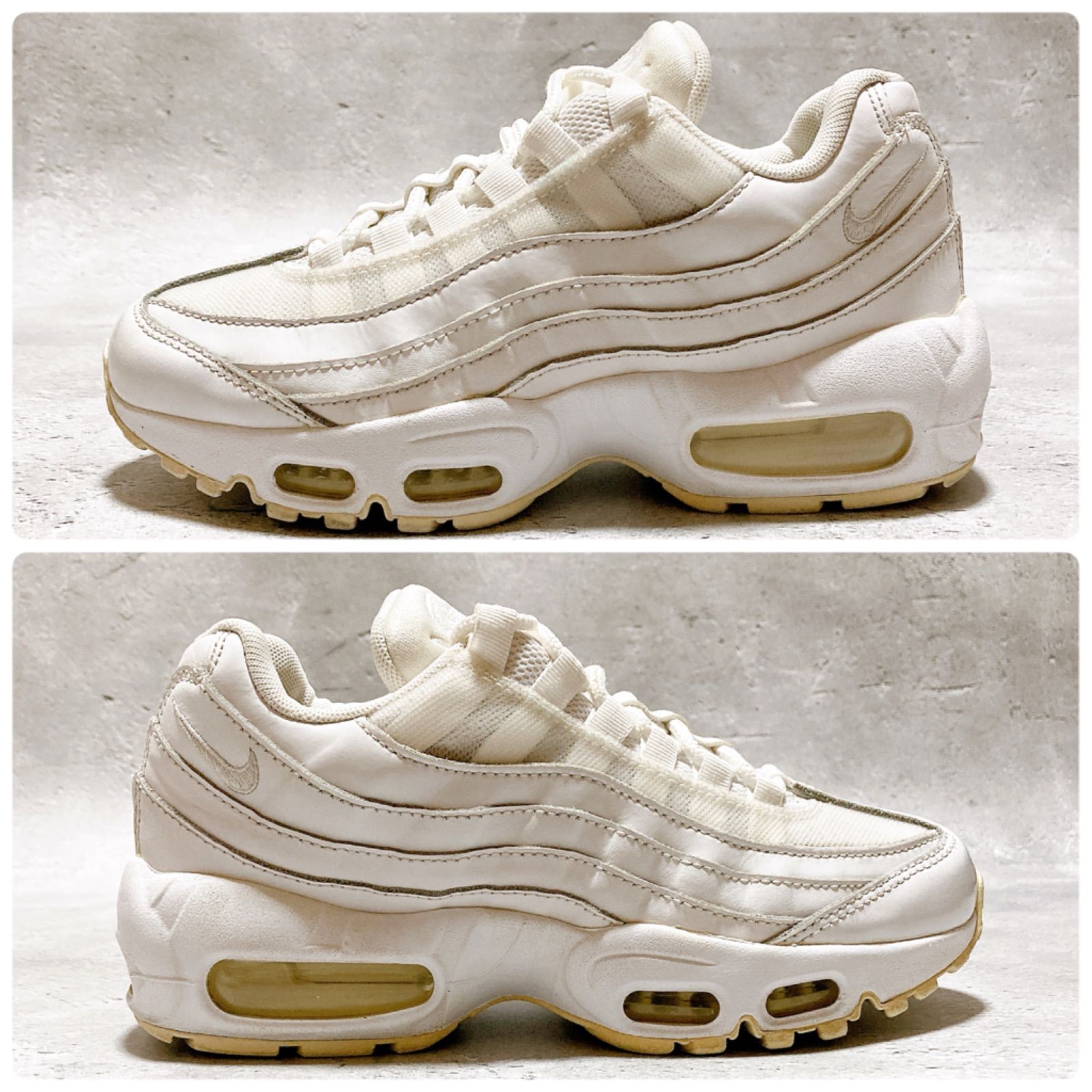 定価¥18,700 NIKE AIR MAX 95 トリプルホワイト エアマックス95 22.5cm