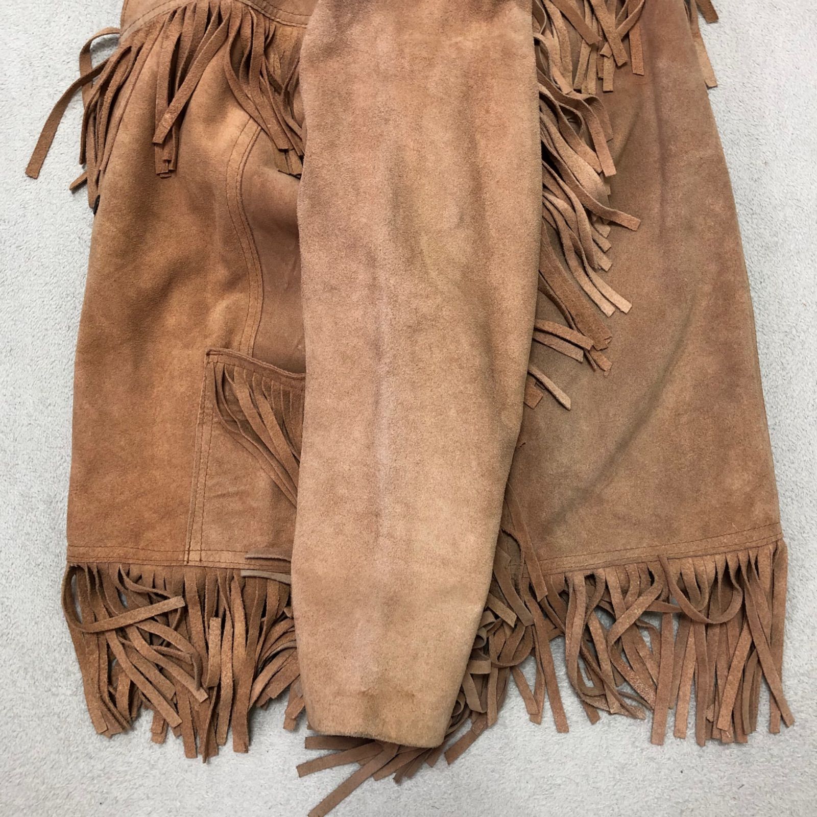 70's メキシコ製 Pypsa フリンジ スウェード レザージャケット 70s-80s メキシコ製 Pypsa スエードフリンジ レースアップベスト