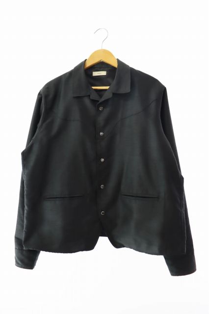 STEAF スティーフ 24AW ウエスタン シャツ ジャケット S24AW-MASP01 L 黒 ブラック ブランド古着ベクトル ● 250710