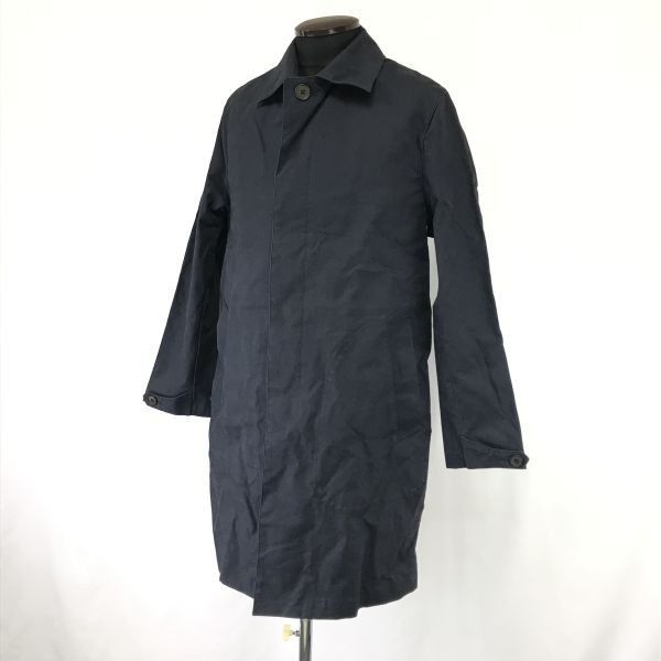 エディフィス/EDIFICE☆ステンカラーコート【40/メンズL/濃紺