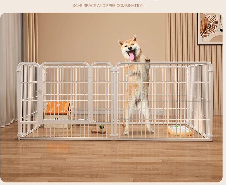 ペット用犬フェンス 室内用家庭用自由 中型小型犬テディコーギー隔離ドア訓練トイレ犬ゲージ