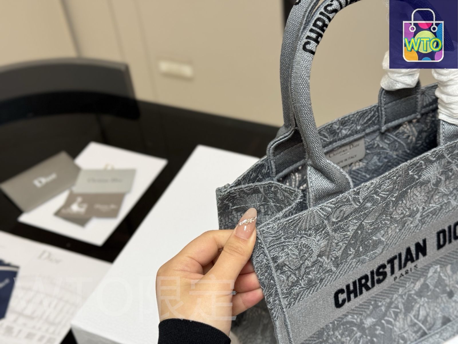 今日特価】Dior Original Jacquard Book Tote ディオール
