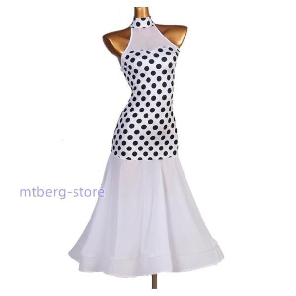 社交ダンスドレス　ラテンドレス　ルンバドレスホワイト 社交ダンス ドレス ラテン ホワイト ラテンドレス 衣装 社交ダンス