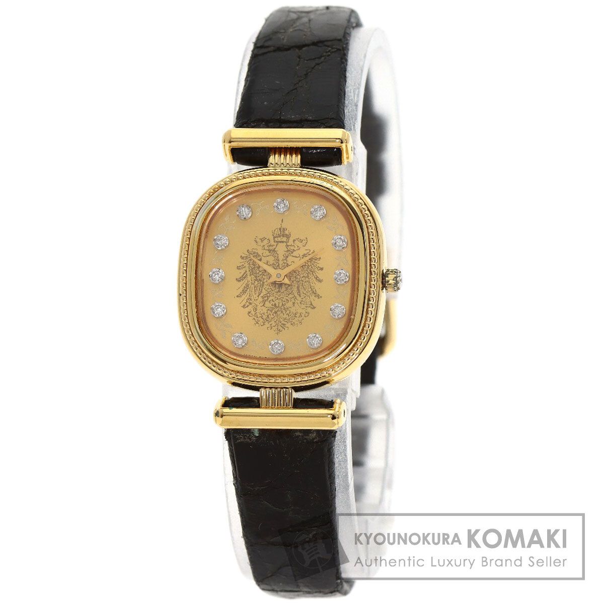 SEIKO セイコー 2P20-6140 スクエアフェイス 腕時計 GP 革 レディース