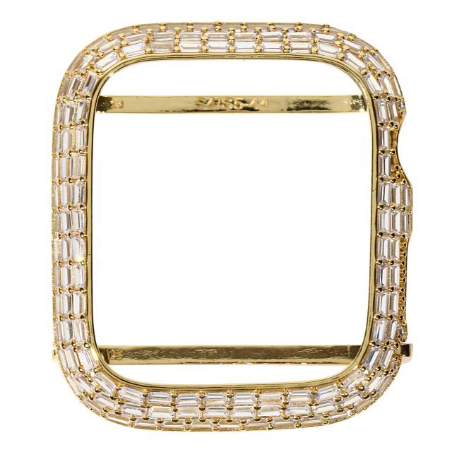 アップルウォッチ エメラルドカット カバー カスタムベゼル 18K  