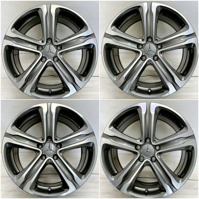 しあ。メルセデスベンツGLC ブリヂストン 18インチ ホイール4本セット 美品】ベンツ X253 GLCクラス 純正 18in 8J +38 PCD112