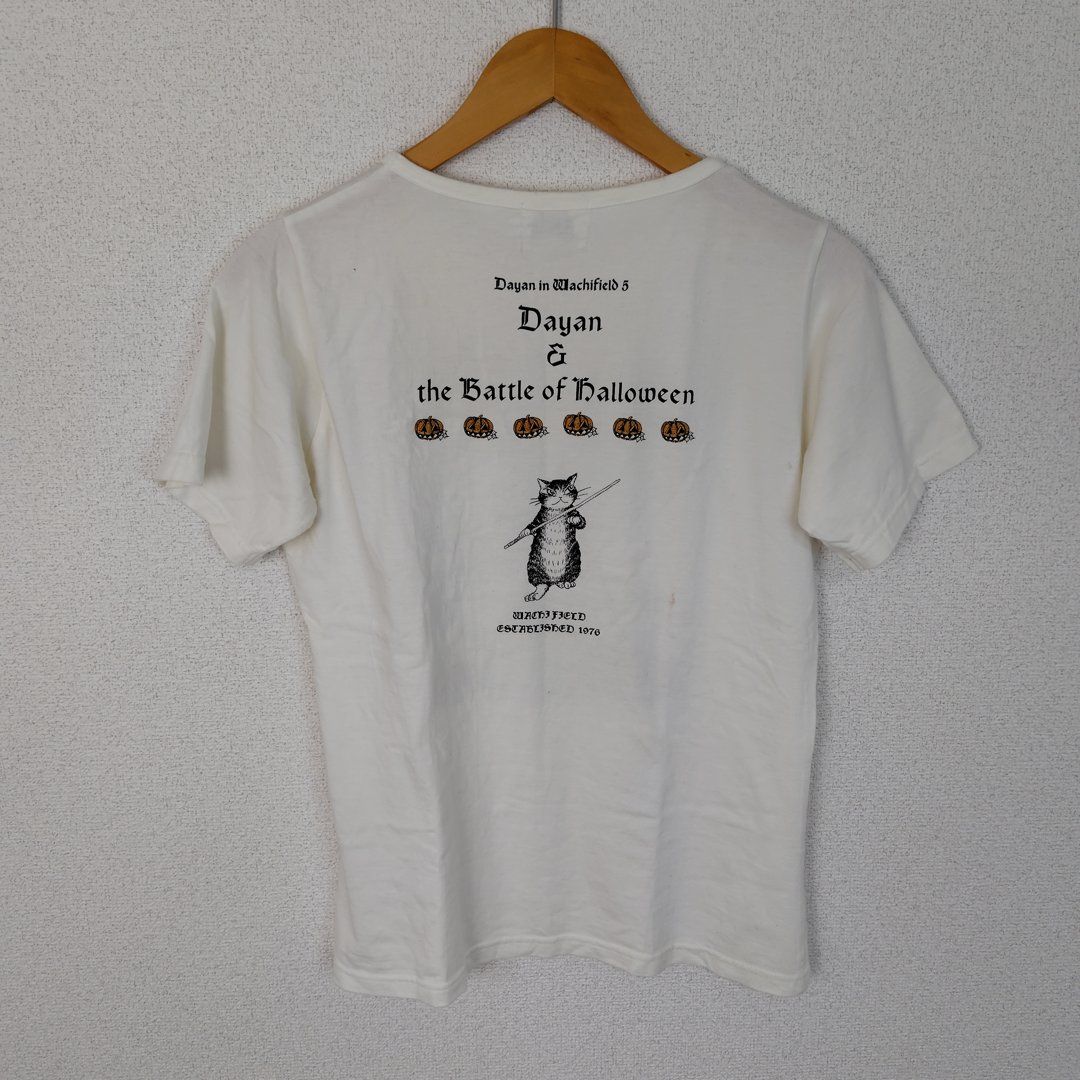 WACHIFIELD わちふぃーるど Tシャツ Dayan ダヤン 猫 ホワイト