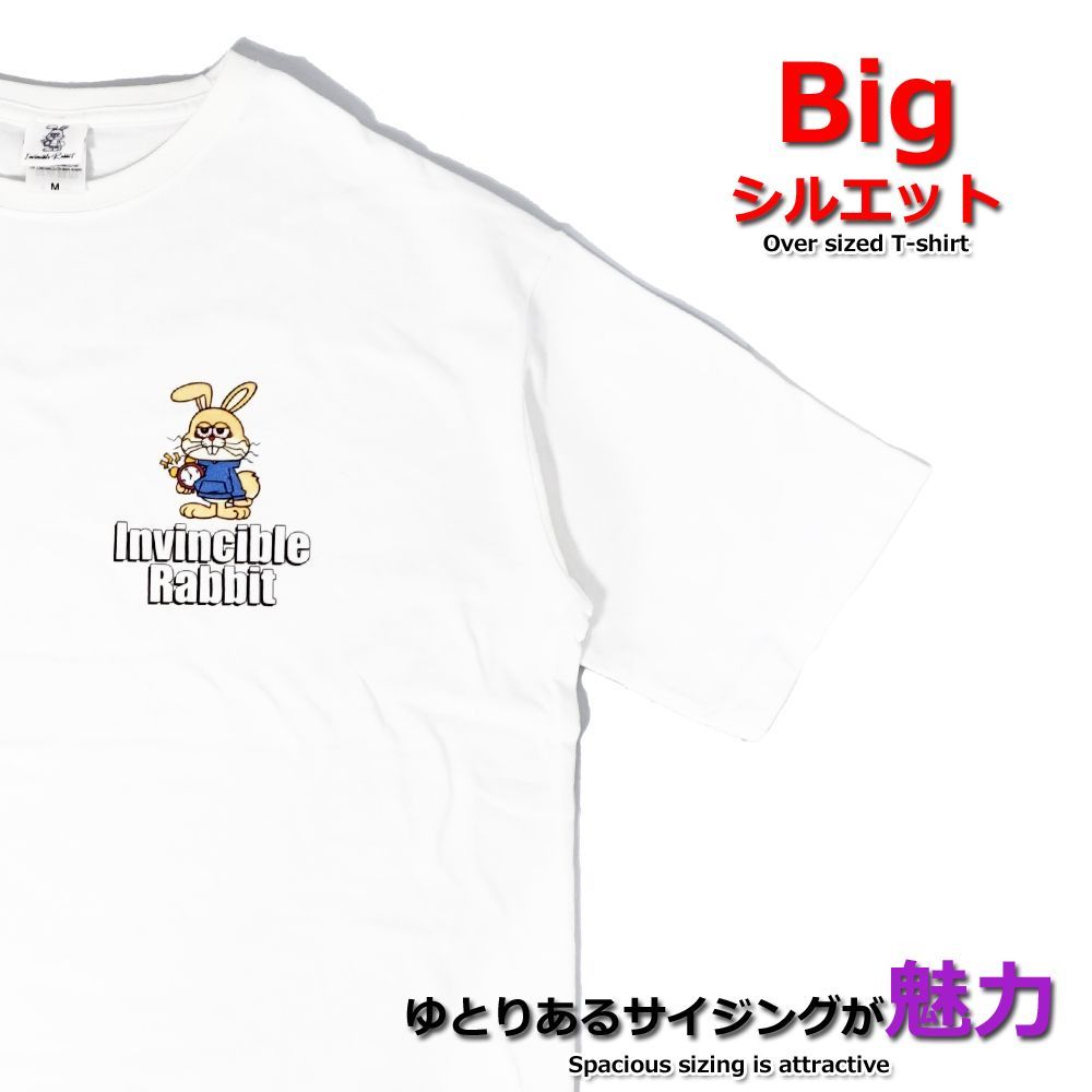 インビンシブルラビット TMワンポイント ビッグシルエット 半袖Tシャツ