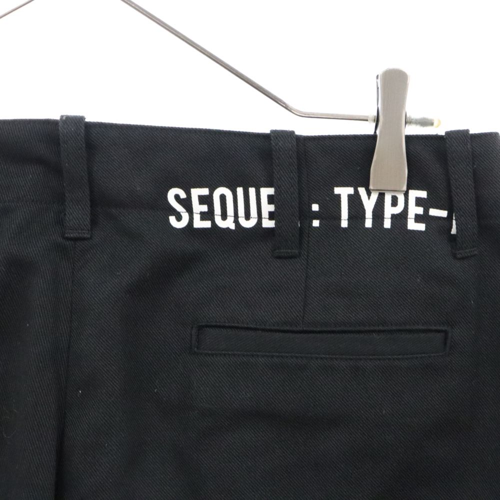 SEQUEL パンツ　ラインパンツ　TYPE F 黒 SEQUEL CHINO PANTS TYPE-F シークエル サイドライン 黒 - メルカリ