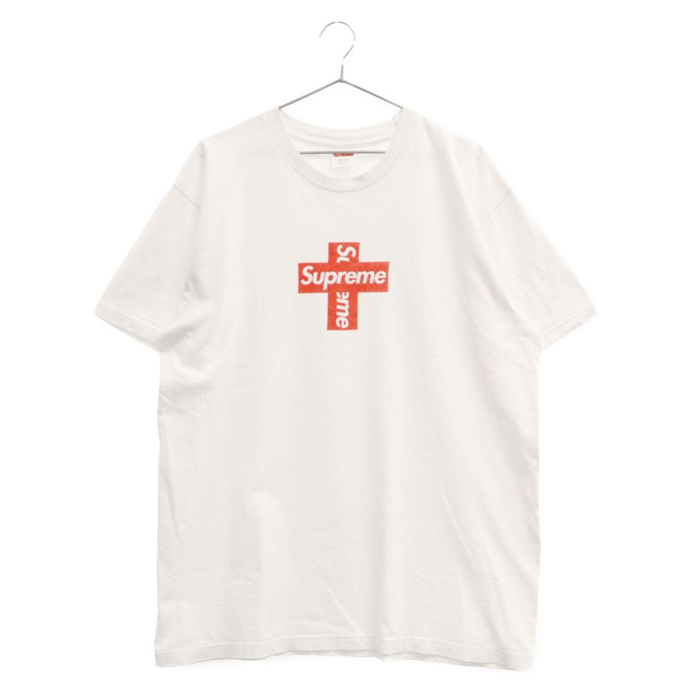 クロスSupreme Cross Box Logo Tee White Large - Tシャツ/カットソー ...