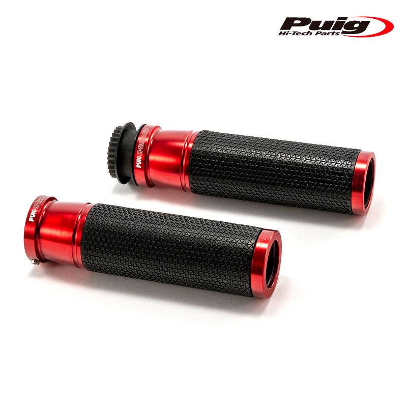 Puig 3553R HI-TECH ASCENT GRIPS [RED] 123mm 汎用 プーチ アセント