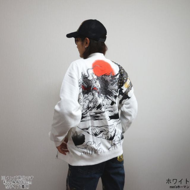 和柄ZIPUPジャケット|ブルゾン