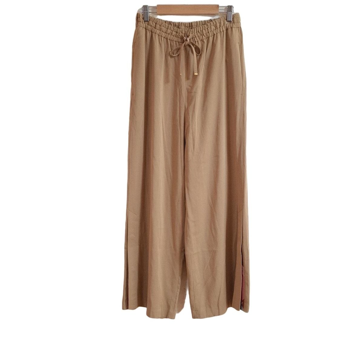 BLUE LABEL CRESTBRIDGE ブルーレーベルクレストブリッジ パンツ サイズ38 M レディース - ベージュ フルレングス|ウエストゴム
