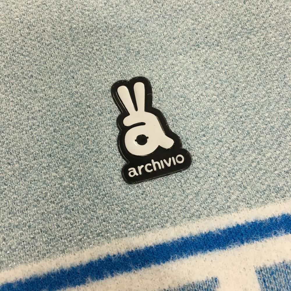 お値下げアルチビオ　セーター　レディース　美品 美品】アルチビオ セーター ライトブルー×白 ニット ラメ糸