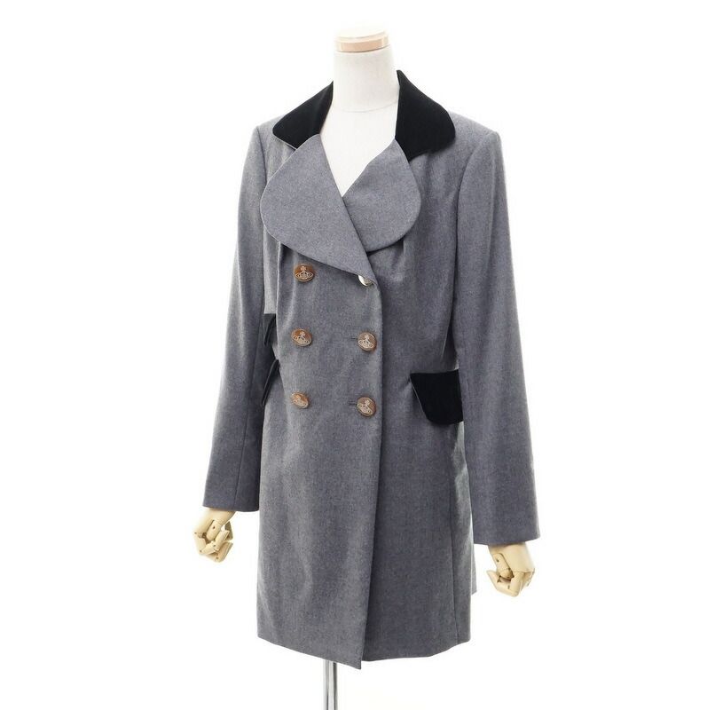 Vivienne Westwood RED LABEL コート サイズ3 グレー Vivienne Westwood Red Label チェスターコート グレー