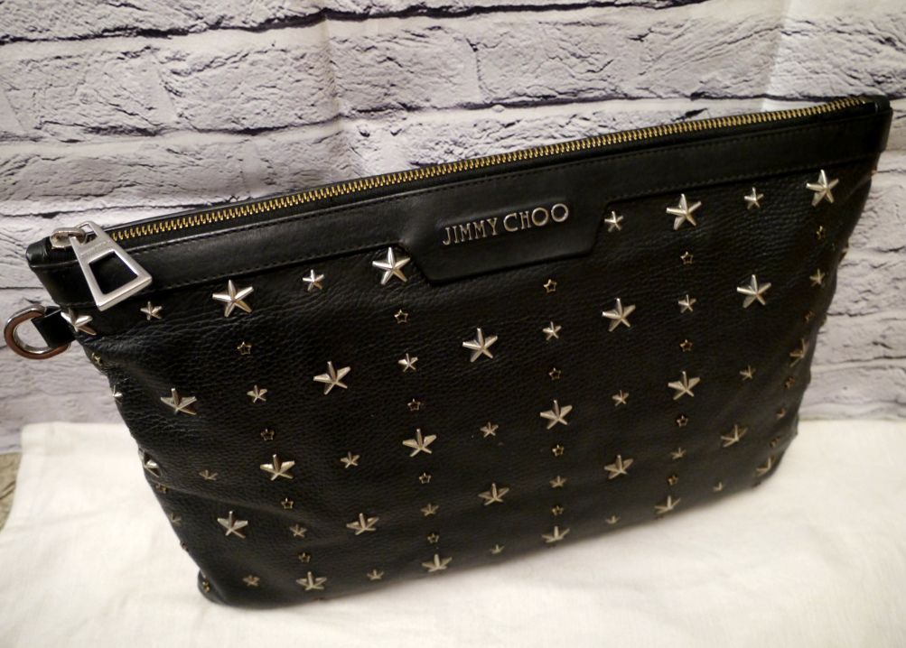 ☆JIMMY CHOO ジミーチュウ DEREK マルチスタッズ クラッチバッグ