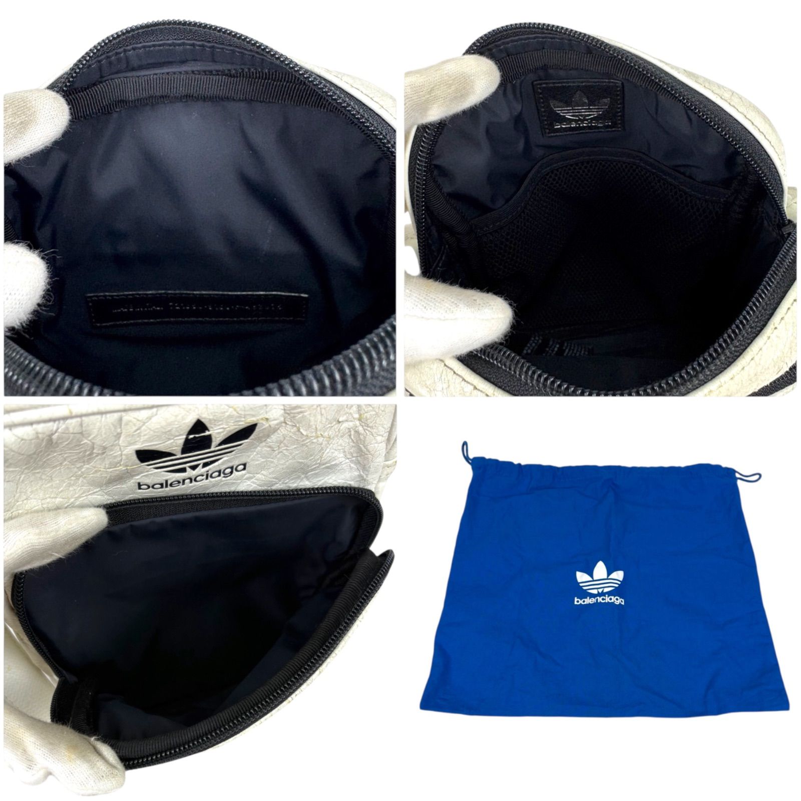 バレンシアガ×アディダス BALENCIAGA adidas ショルダーバッグ レザー