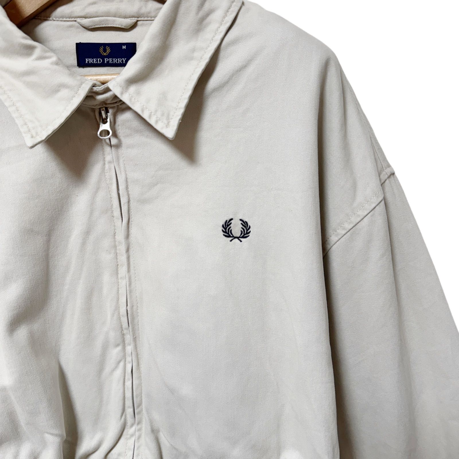 Fred Perryクリームジャケット フレッドペリー クロップド丈ジャケット Mサイズ FRED PERRY