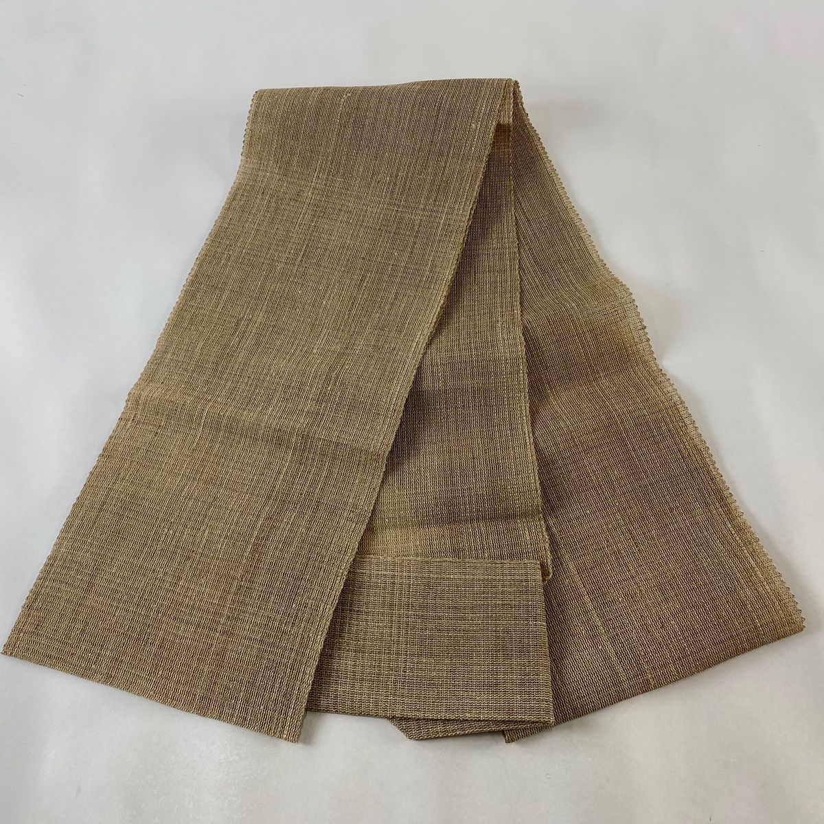 名古屋帯 美品 逸品 八寸名古屋帯 松葉仕立て 夏帯 トンネル仕立て