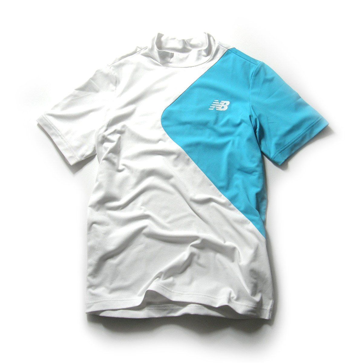 New Balance Golf × FIELDSENSOR ニューバランスゴルフ × フィールドセンサー 吸汗速乾 モックネックTシャツ 半袖 プルオーバー カットソー ゴルフウェア ｜ オールシーズン