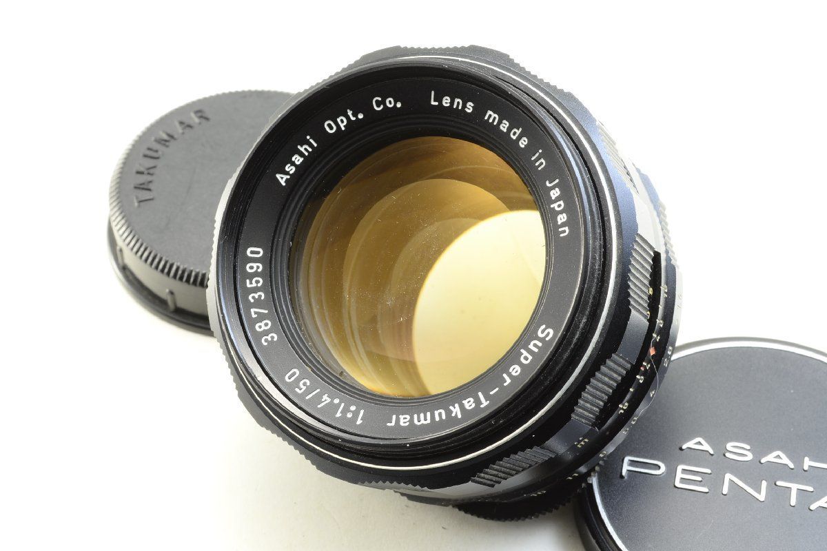 Super Takumar   f1.4/50mm M42マウント Pentax Super-Takumar 50mm f1.4 M42 mount lens, caps, sharp