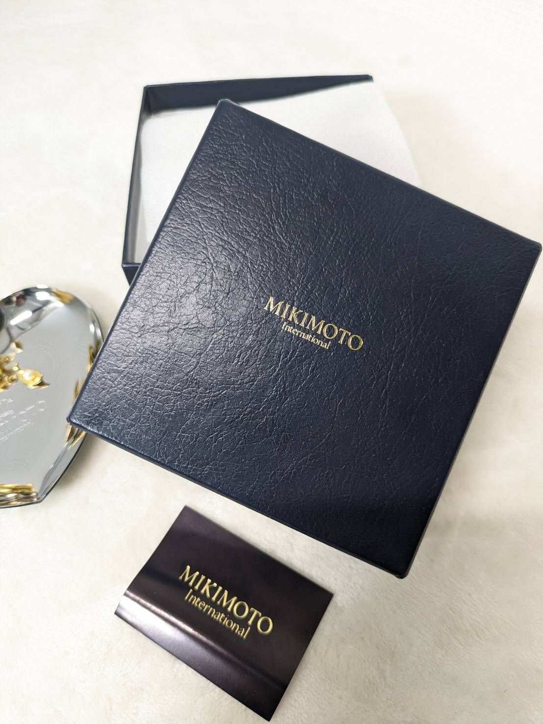 MIKIMOTO ハート型アクセサリーケース MIKIMOTO ミキモト ジュエリー アクセサリー トレー ベア パール