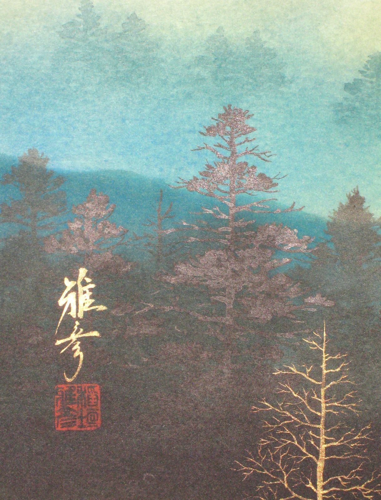 下川立夏「朱映富嶽」赤富士 日本画 肉筆画 署名落款有り 下川立夏「朱映富嶽」赤富士 日本画 肉筆画 署名落款有り 正月 現代