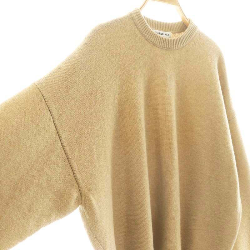 バレンシアガ BALENCIAGA バックロゴ刺繍カシミヤニット セーター 長袖  
