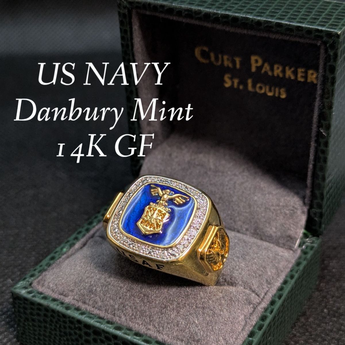 ダンベリーミント アメリカ海兵隊 US Marines ミリタリーリング 14K Danbury mint US Marines military veteran rings 14k GOLD