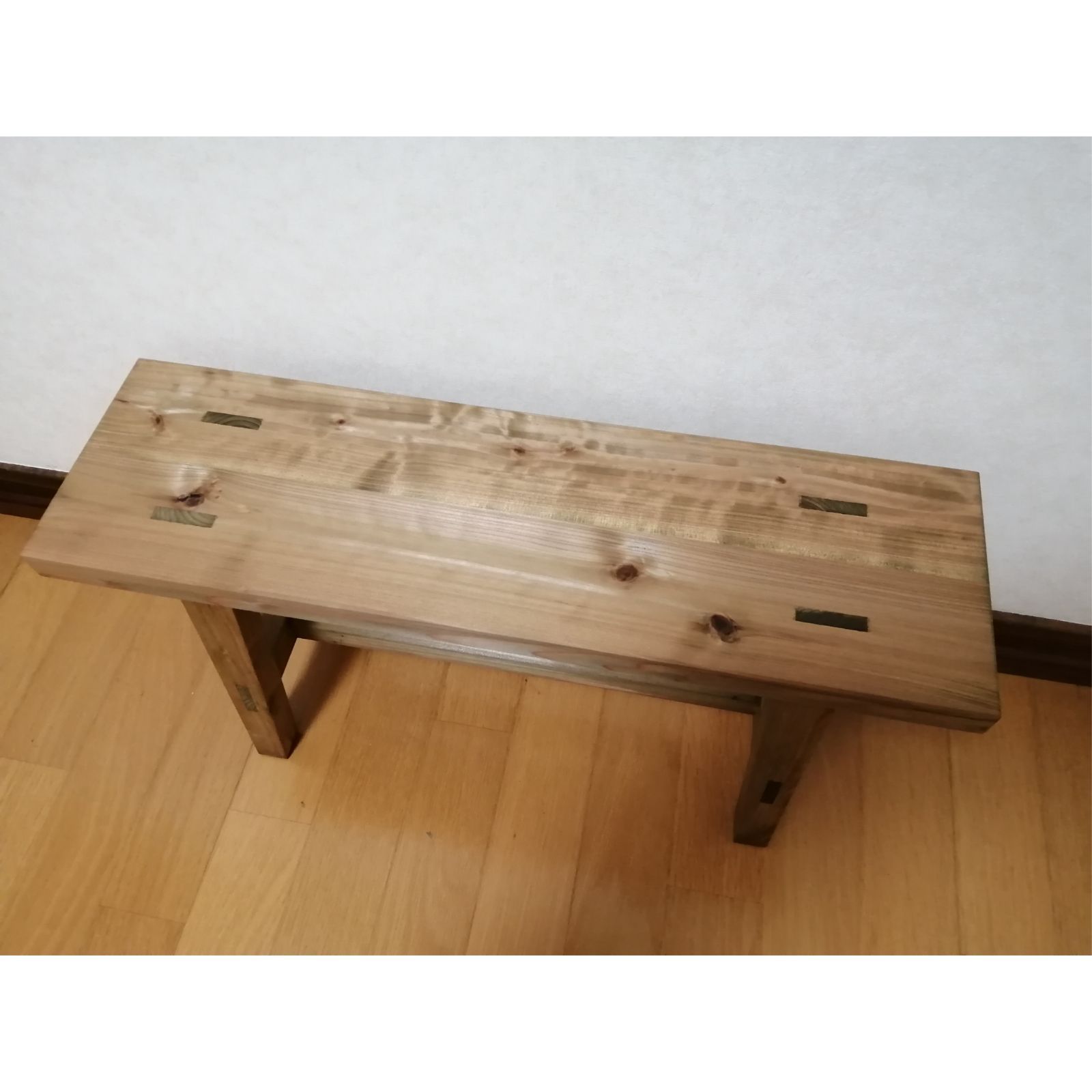 【職人手作り】木製フラワースタンド　幅60cm×高35cm　ベンチ　水槽台　花台 職人手作り】木製フラワースタンド 幅60cm×高35cm ベンチ 水槽台 花台