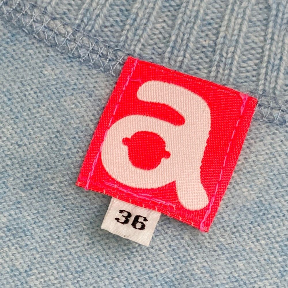 サイズ：36 ARCHIVIO アルチビオ  カシミヤ ニットセーター  ブルー系 [240101434954] ゴルフウェア レディース ストスト ARCHIVIO アルチビオ カシミヤ ニットセーター ブルー系 サイズ