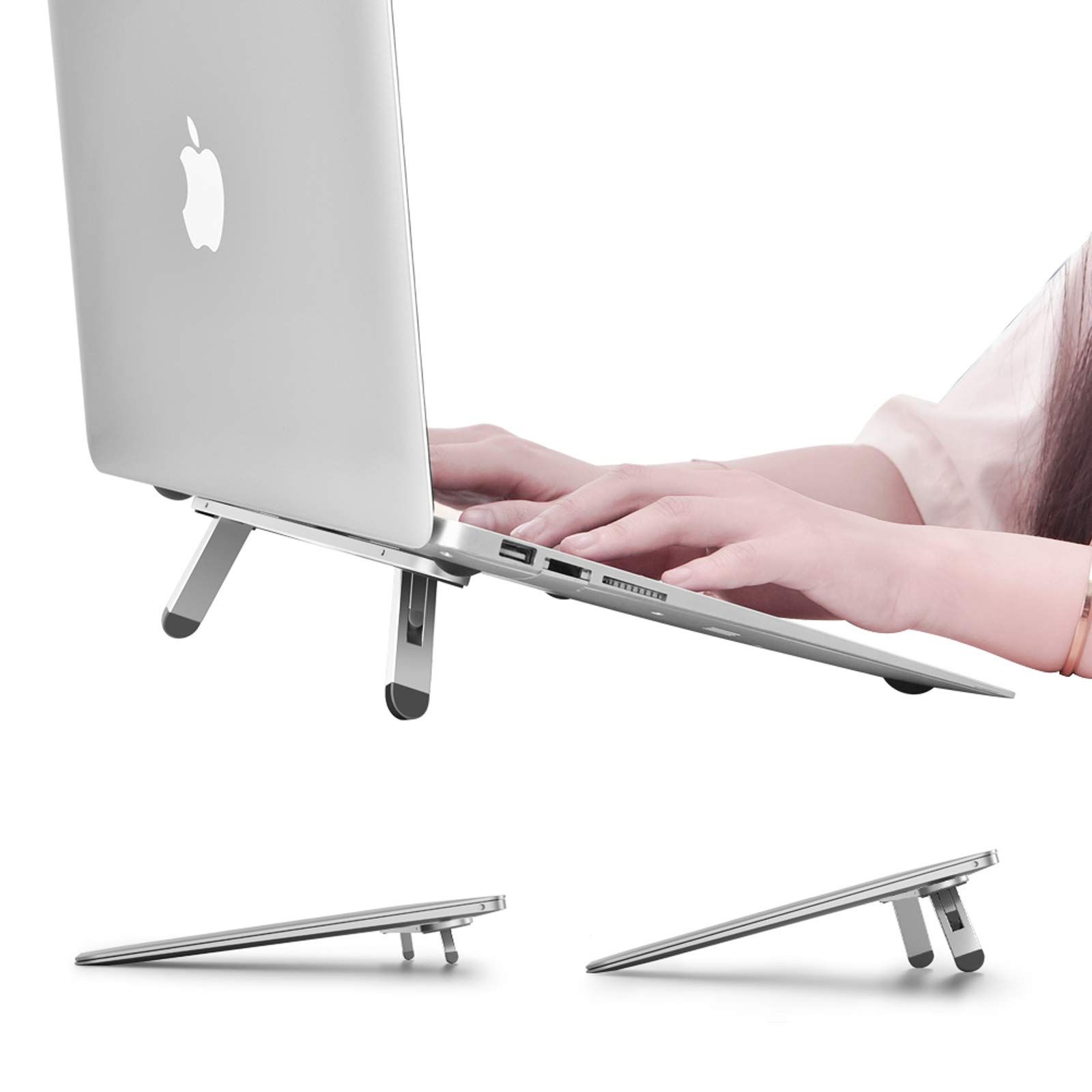 HP Lenovo Dell Pro Air MacBook More ノートパソコンライザー デスク用 デスク用 人間工学に基づいたノートパソコンエレベーター 10~15.6インチのノートパソコンに対応 キーボードライザー ノートパソ