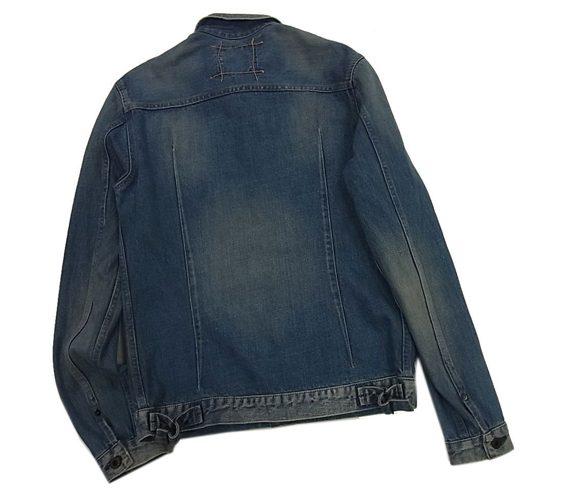 美品 定価26.400円■クロ KURO 1st TYPE デニムジャケット ジージャン VINTAGE WASH ヴィンテージウォッシュ加工 メンズ