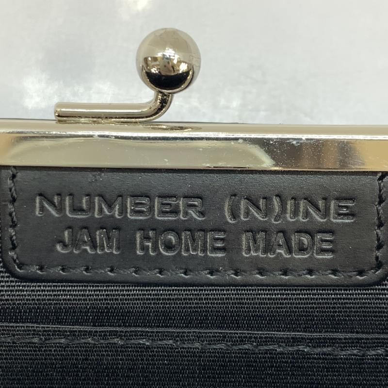 中古】NUMBER(N)INE×JAM HOME MADE がま口財布 ブラック