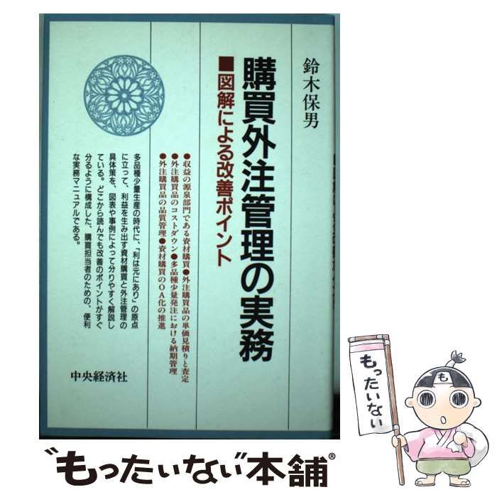 中古】 購買外注管理の実務 図解による改善ポイント / 鈴木保男 / 中央