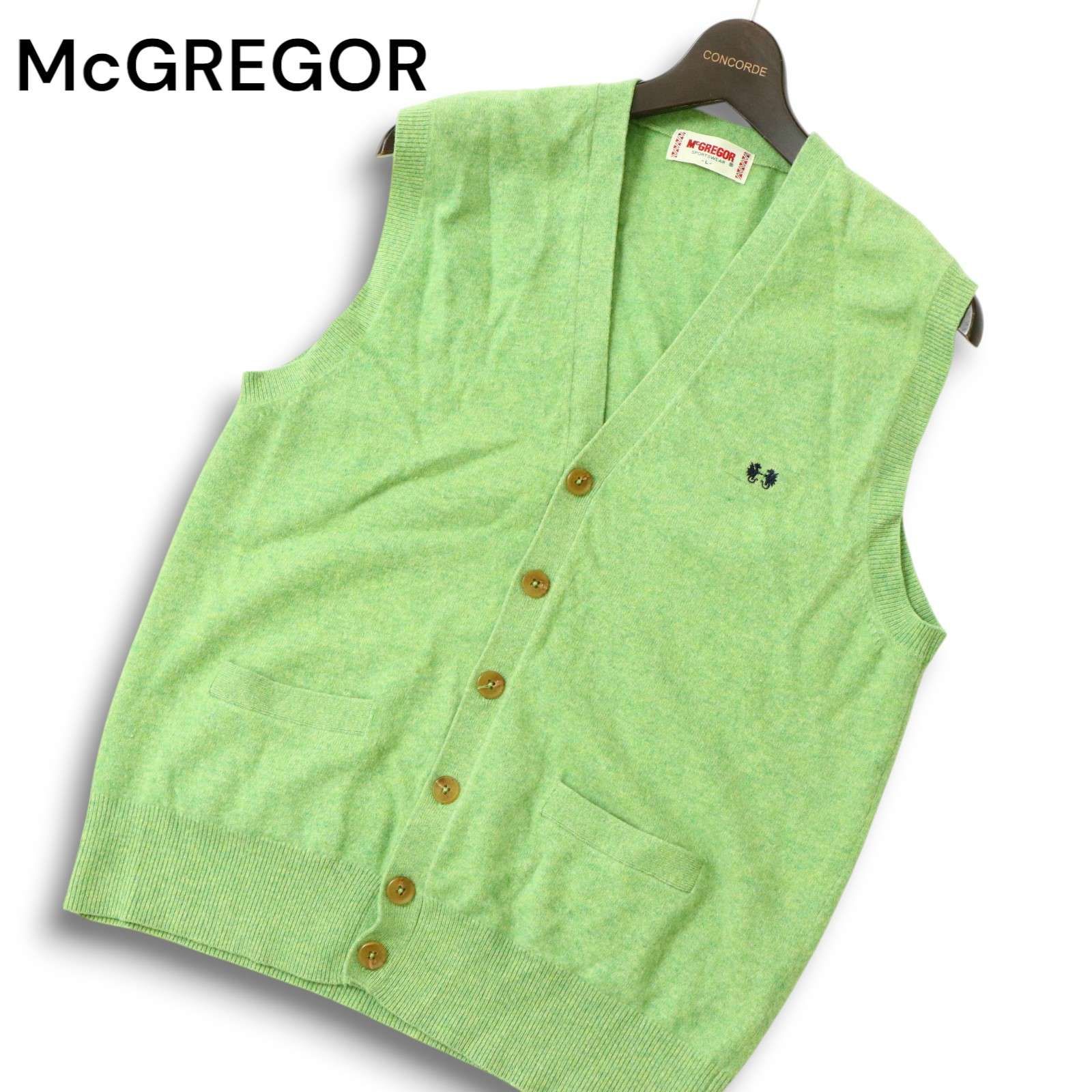 McGREGOR マクレガー 秋冬 ウール100％☆ ロゴ刺繍 ニット