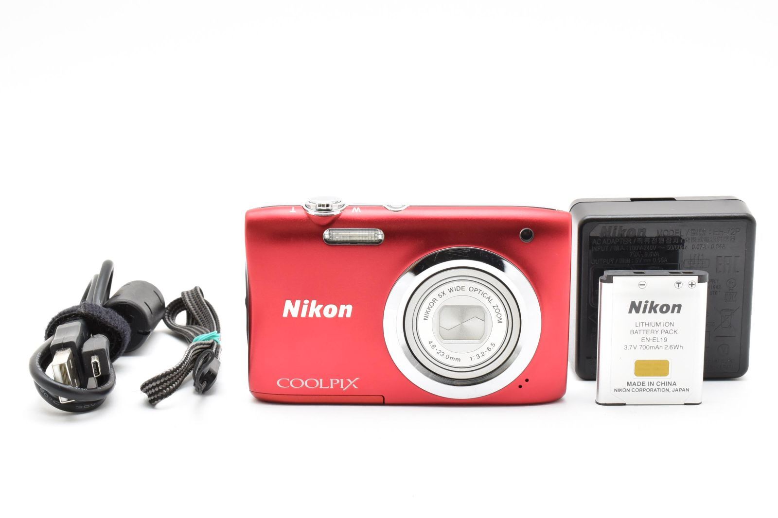 訳あり] ニコン Nikon COOLPIX A100 レッド クールピクス コンパクト