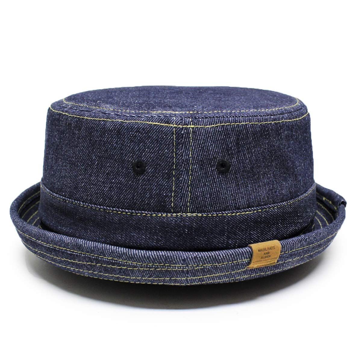 ルーベン] 別注デザイン 大きいサイズも選べる DENIM PORK PIE HAT ...