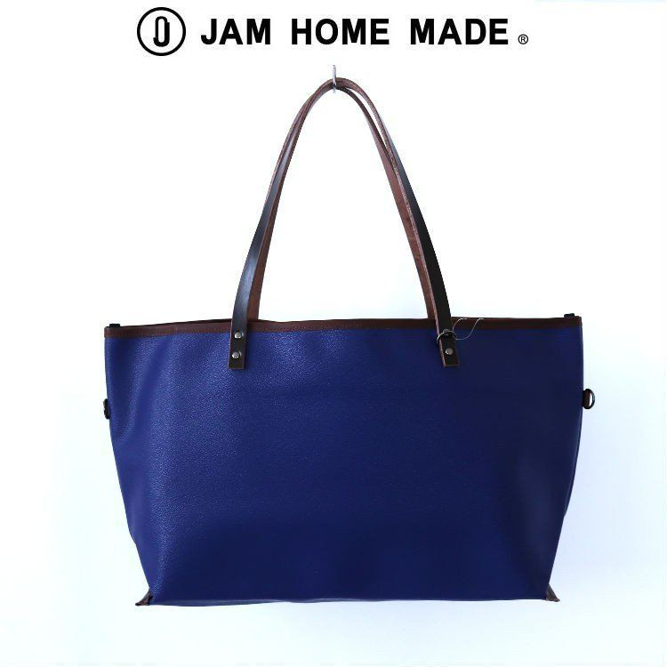 JAM HOME MADE ブラックライドトートバッグ S 本革 レザー バッグ