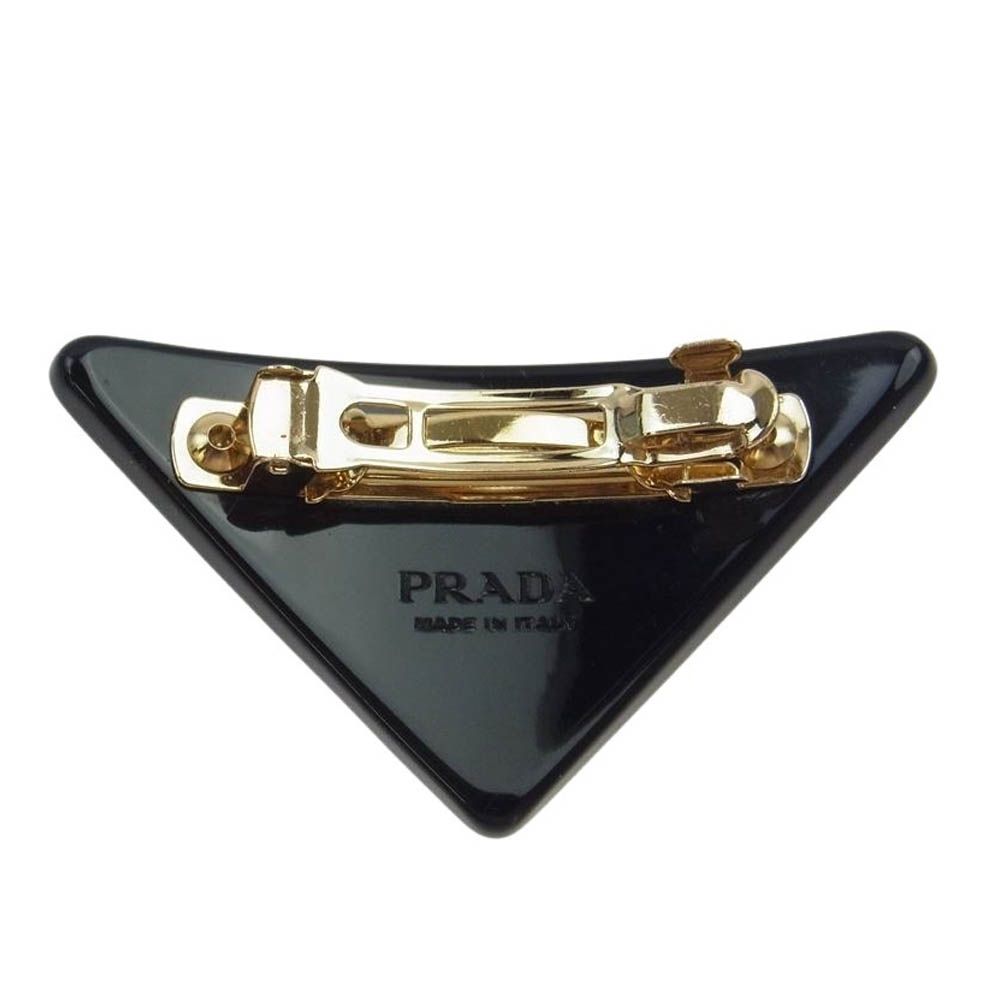 PRADA プラダ ヘアアクセサリー FERMAGLI IN PLEX CHAIN JEWELS 三角