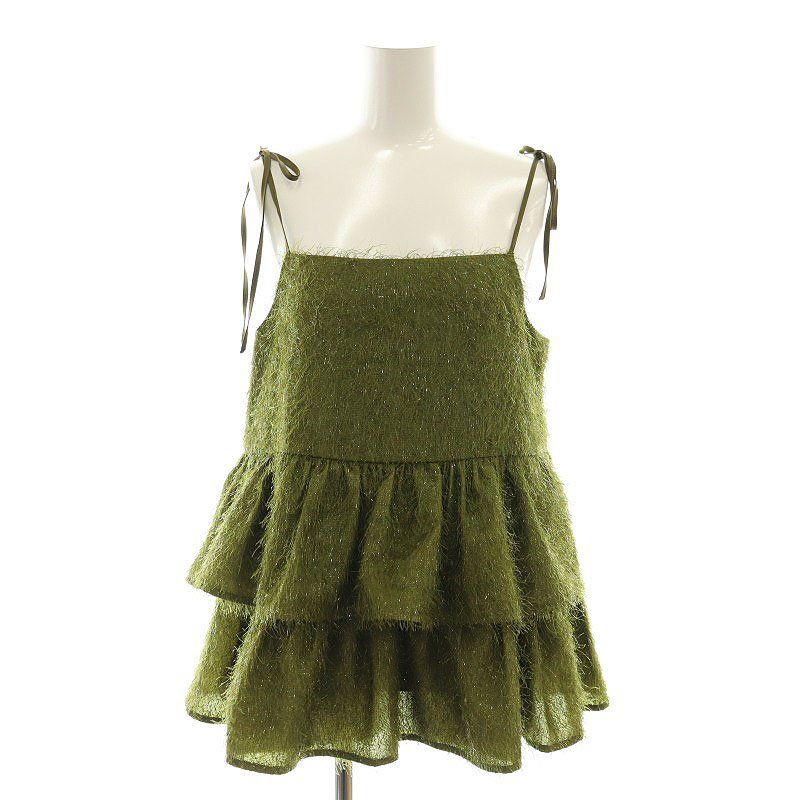 フィオリリー fiolily スパークリングリボンキャミソールトップス