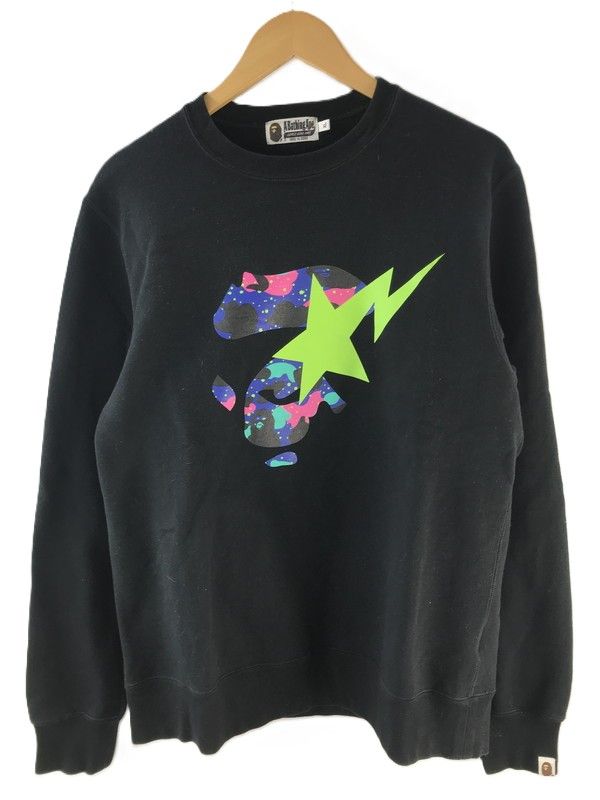 メンズ A BATHING APE アベイシングエイプ ×KID CUDI キッドカディ BAPE X KID CUDI CREWNECK 001SWG731901X スウェット 142-250228-ki-04-TAG