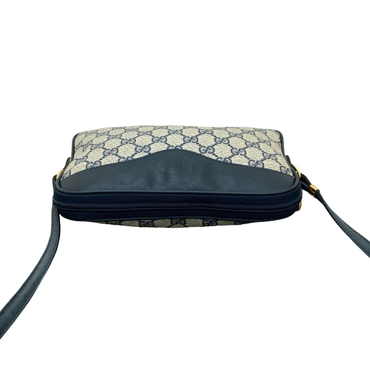 極 美品 GUCCI グッチ オールドグッチ ヴィンテージ GG ロゴ レザー