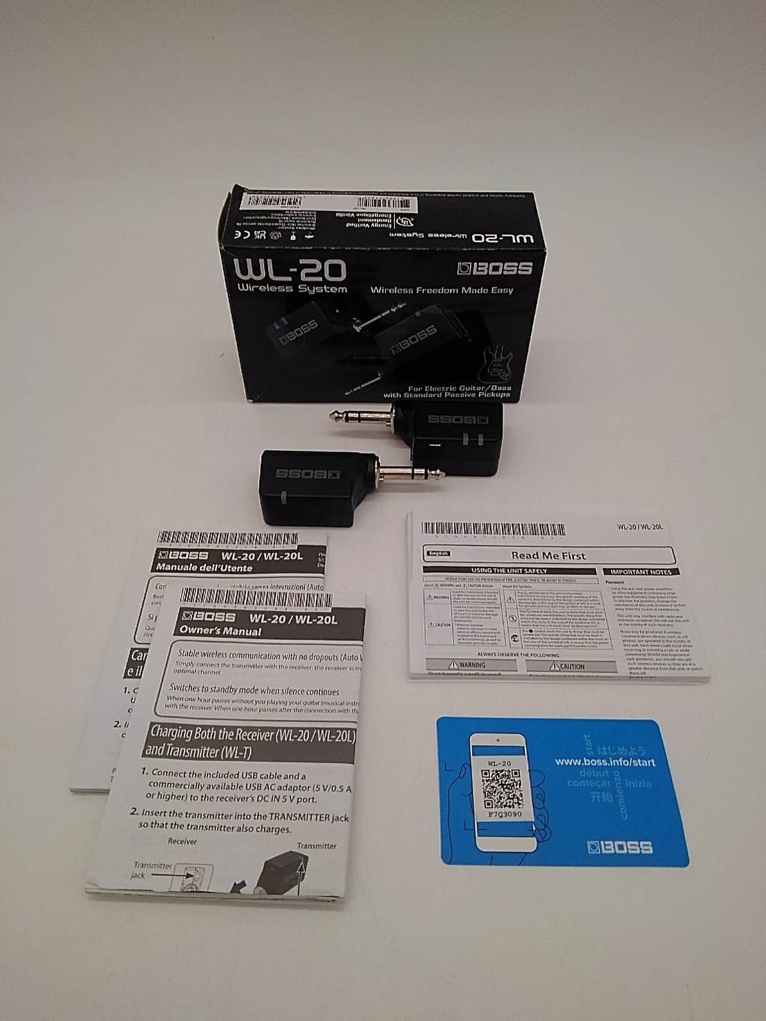 H№3516 BOSS ボス WL-20 ギターワイヤレスシステム ケーブルトーンシミュレーション搭載