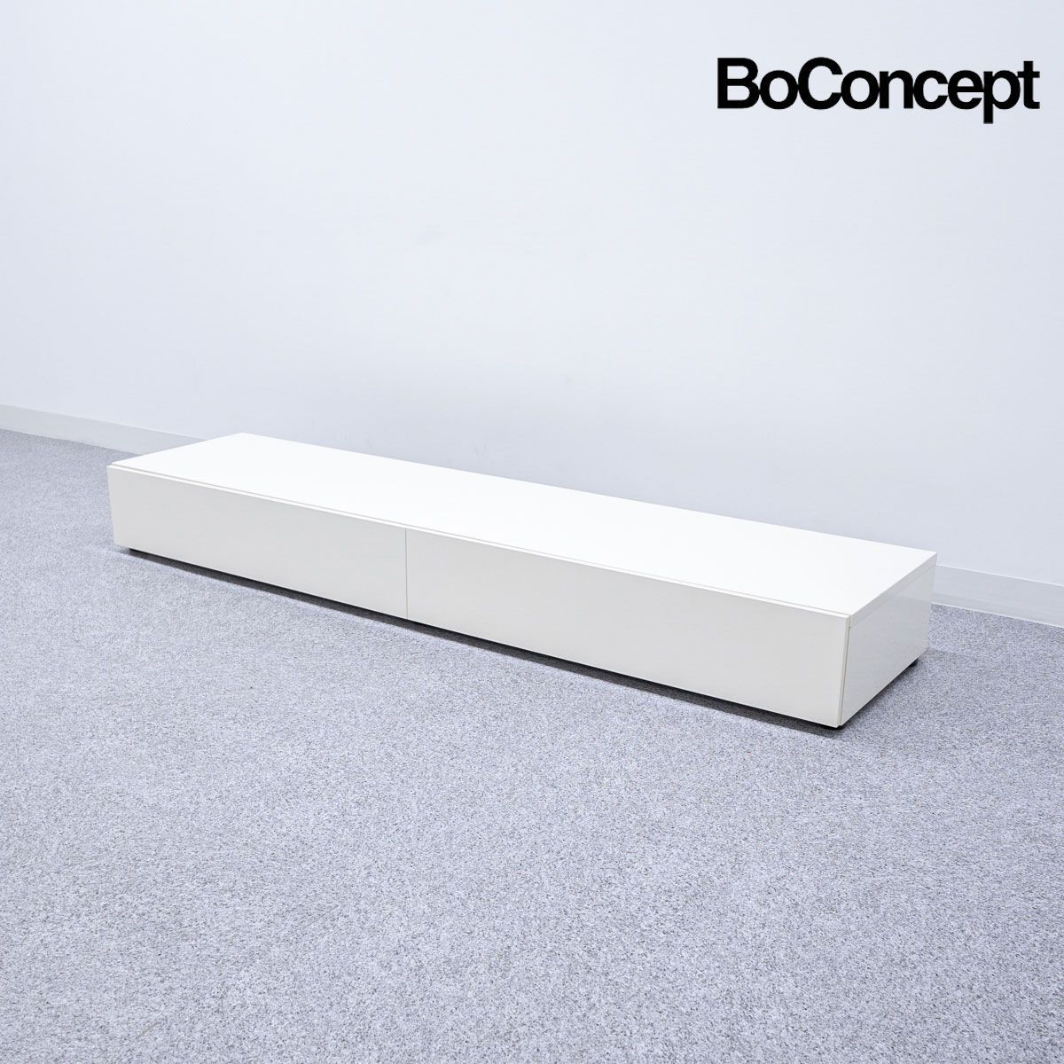 BoConcept ボーコンセプト Lugano ルガーノ ベースキャビネット テレビボード ドロワー ドロップダウン 木製 ホワイト モートン ゲオーセン 定価22万