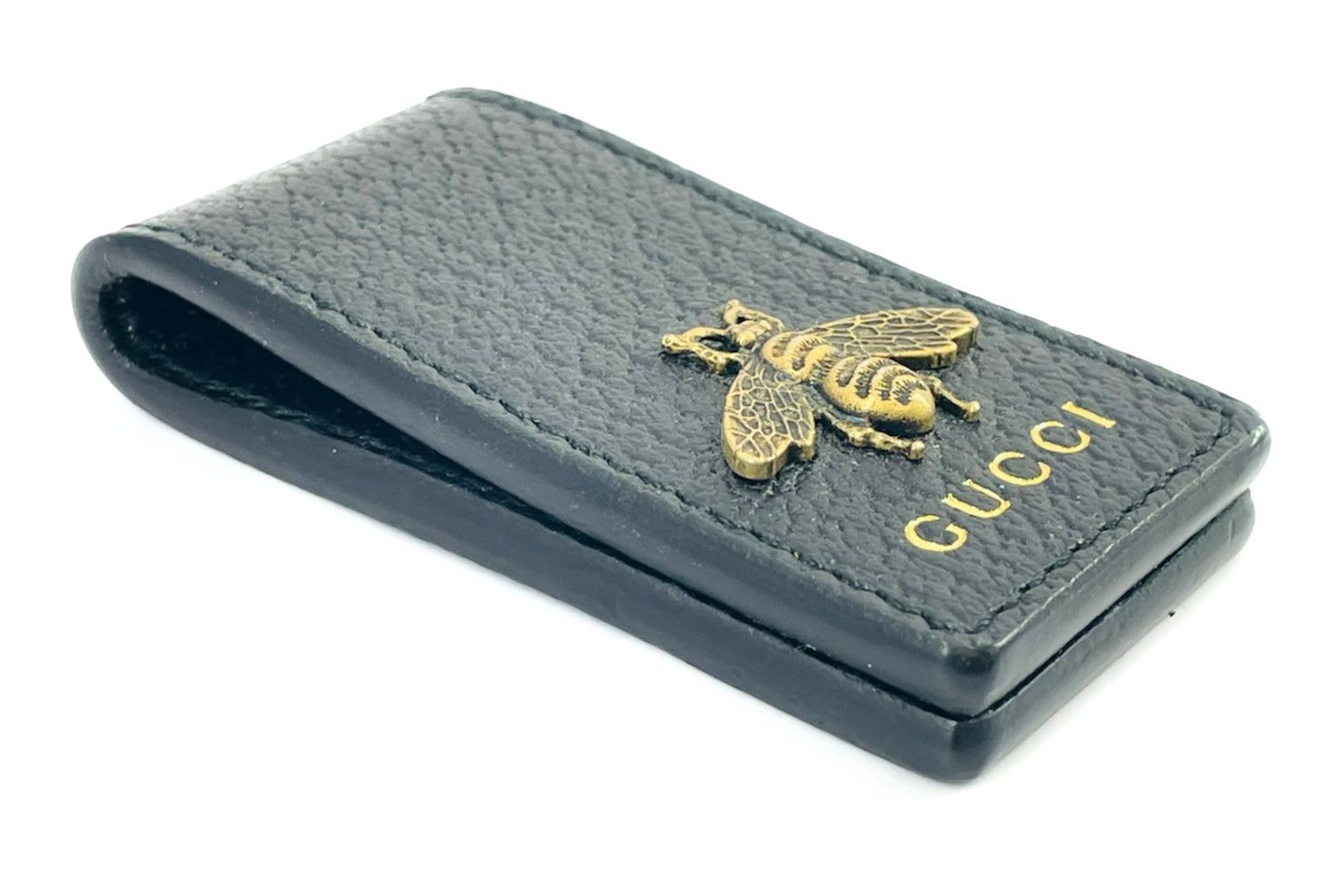 GUCCI グッチ レザー アニマリエ ビー マネークリップ 522914 DJ 20 T 1000 K 58146 冬コーデ イージーパンツ