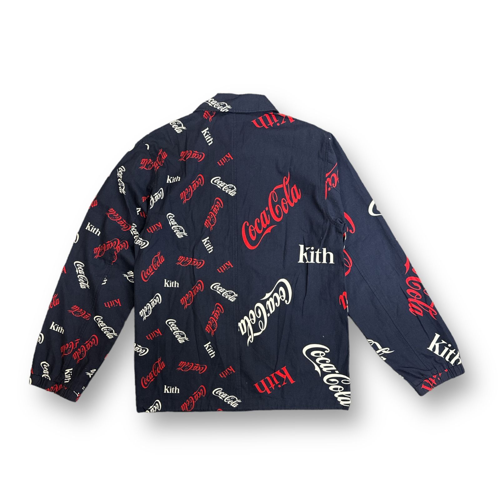 KITH  Coca-Cola Mitchell & Ness Coke Coaches Jacket コットン コーチジャケット コカコーラ キス ミッチェルアンドネス S 63544A1